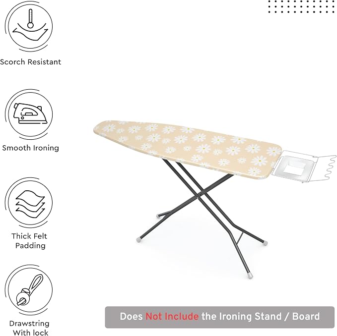 Encasa XO Ironing Board Cover and Pad 57"x22" - Image 3