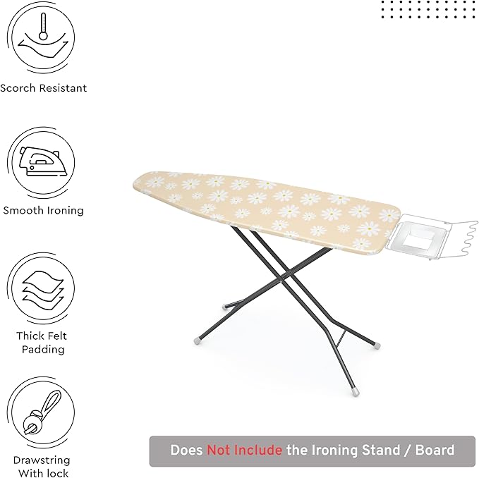 Encasa XO Ironing Board Cover and Pad 54"x15" - Image 3