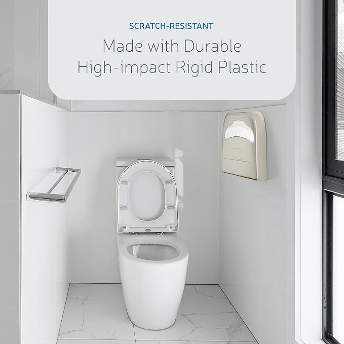 EZbrnd Wall Mount Half-Fold Toilet Seat Cover Dispenser - Image 4