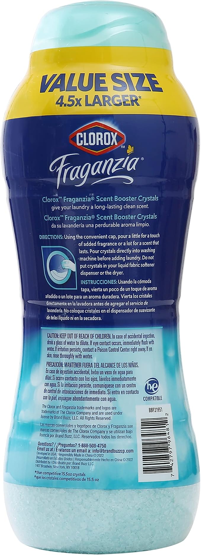 Clorox Fraganzia Laundry Scent Booster Crystals in Ocean Scent - Image 6