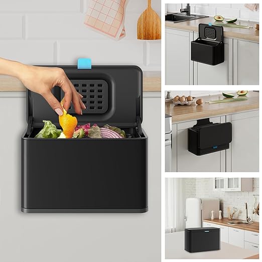 Stainless Steel Hanging Trash Can by LINSSEN