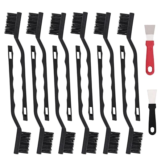 12 Pcs Mini Nylon Brush Set, Nylon Scratch Brush by Unknown