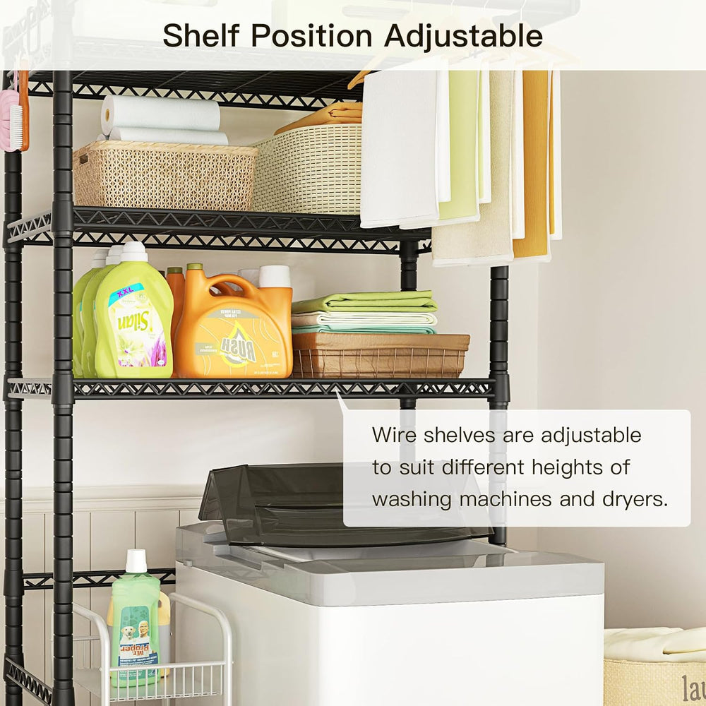 Ulif U11 Over Washer and Dryer Shelves, 3 Tiers Laundry Room Storage and Orga...