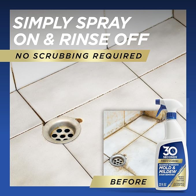 30 SECONDS Pro Mold and Mildew Stain Remover | Scrub Free | Brighter Results - Image 5