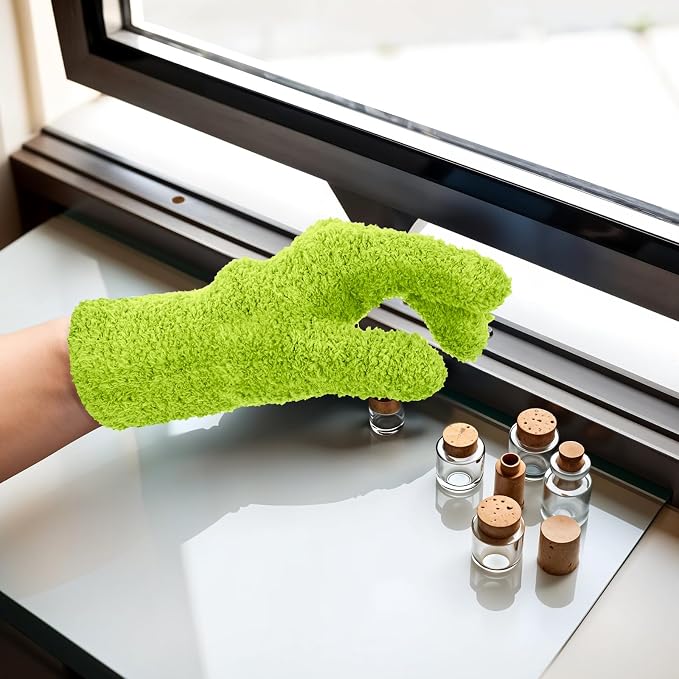 Plant Dusting Gloves, Microfiber Dusters - Image 7