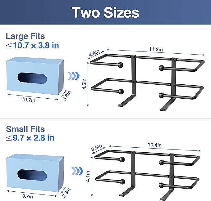 2 Pack Glove Box Dispenser Wall Mount: Black Glove Holder Organizer - Image 2