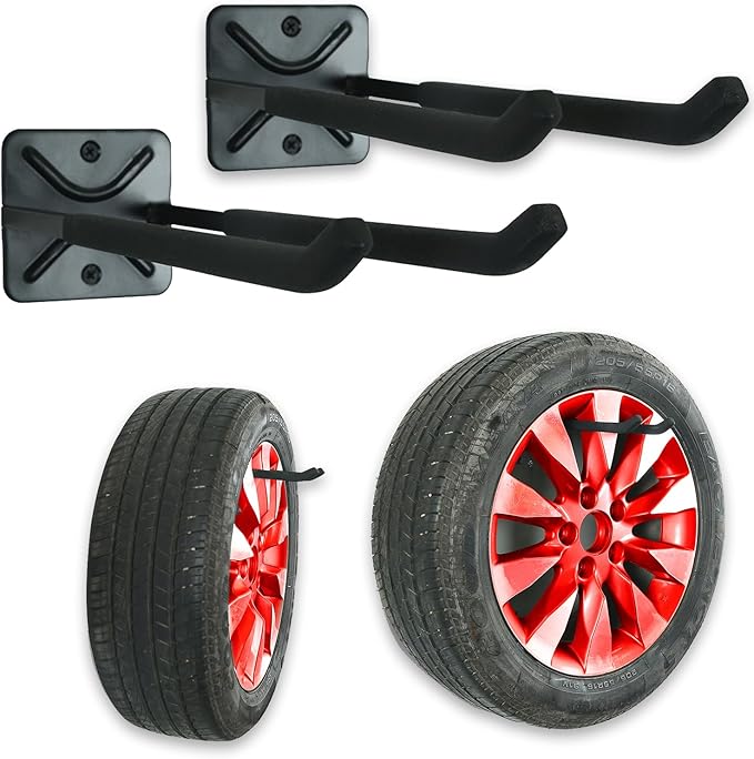 Wallmaster Wall Mount Garage Hooks, Garden Tools, Strollers and More by Wallmaster