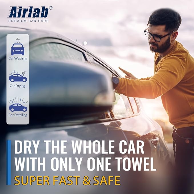 Airlab Microfiber Towels for Cars Wash Drying Extra Large Super Absorbent - Image 5