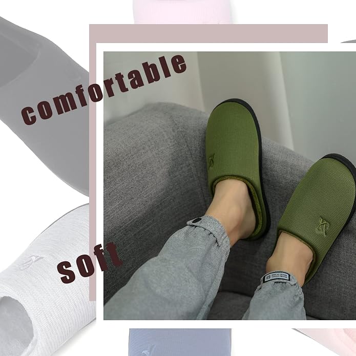 Memory Foam Slippers for Women's and Men's Casual House Shoes - Image 7