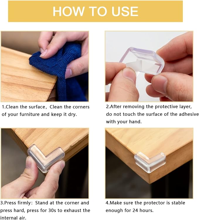 24 Pack Corner Protectors, Corner Guards, Table Corners, Corner Protector Baby - Image 4
