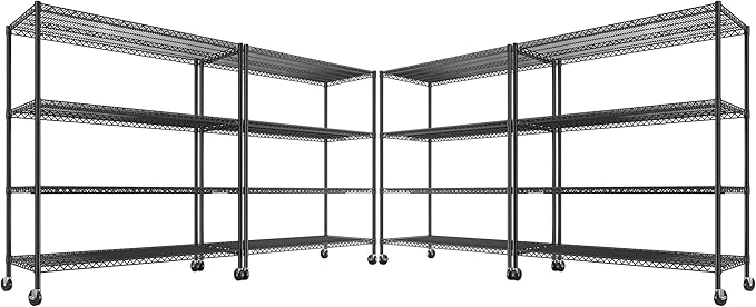 REIBII 55.5''W Heavy Duty Metal Shelves by REIBII