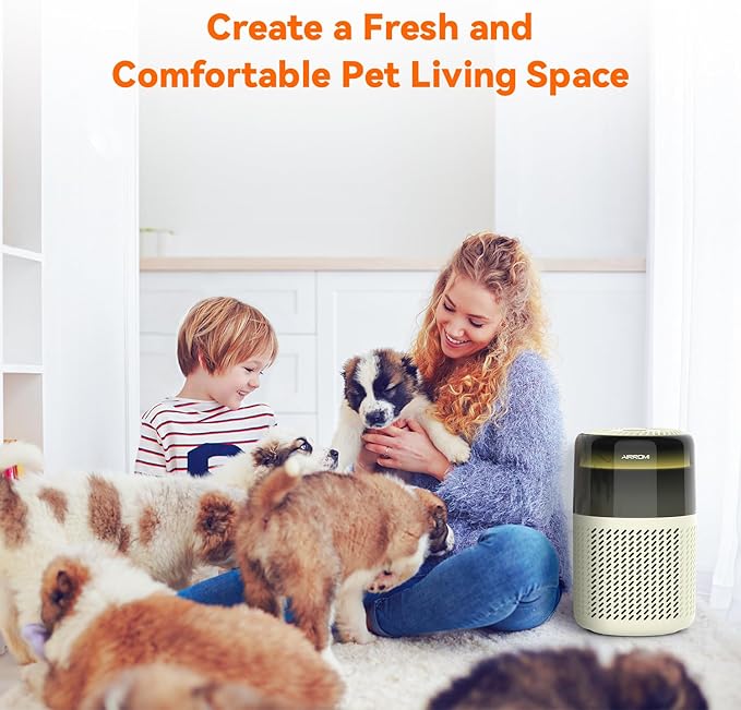 AIRROMI Air Purifier for Bedroom Home, HEPA Filter, Covers Upto 549 Ft² - Image 4