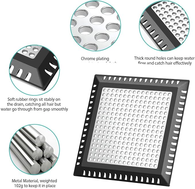 Shower Hair Catcher/Drain Strainer/Drain Hair Catcher Shower Cover - Image 3