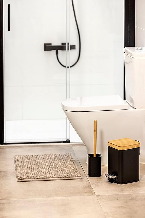 Vigar Zense Toilet Brush and Holder Set, Toilet Bowl Brush - Image 5