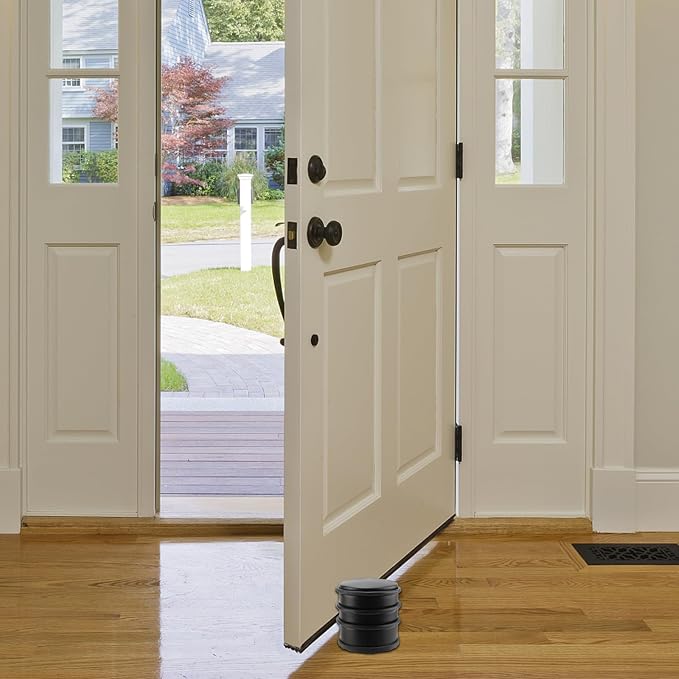 KINJOEK 4 PCS Heavy Duty No Drill Door Stopper, Stainless Steel Door Stop - Image 6