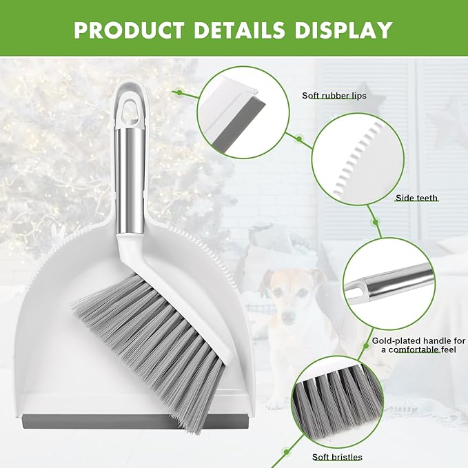 Small Broom and Dustpan Set, Dustpan and Brush Set, Small Brush and Dustpan Set - Image 4