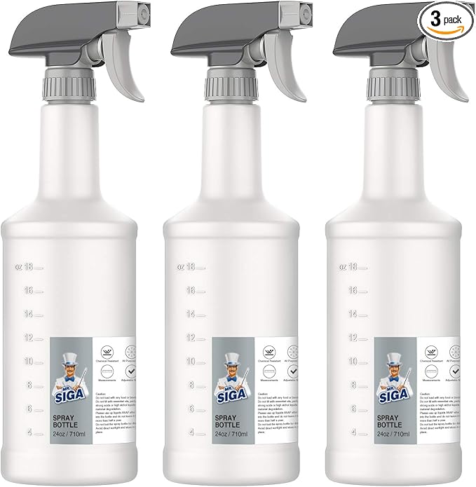 MR.SIGA 24 oz Empty Plastic Spray Bottles by MRSIGA