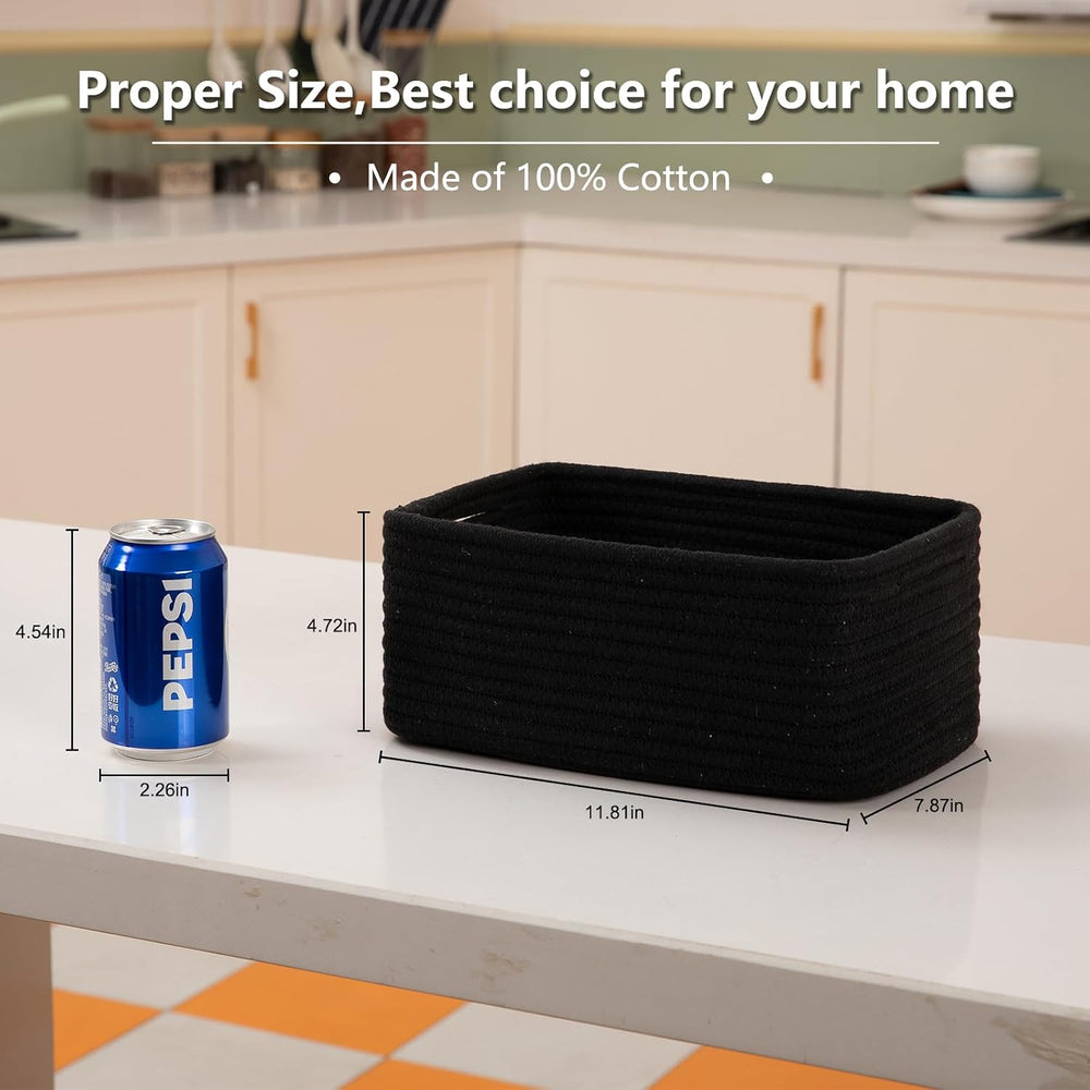 OIASKET 6 Pack Storage Baskets for Shelves, Small Baskets for Shelves, Cute D...