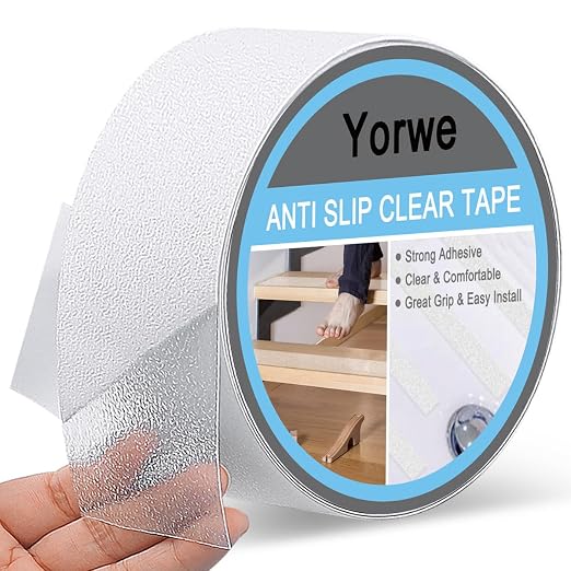 Anti Slip Tape Transparent, More Clear and Comfortable Safety Track Tape by Yorwe