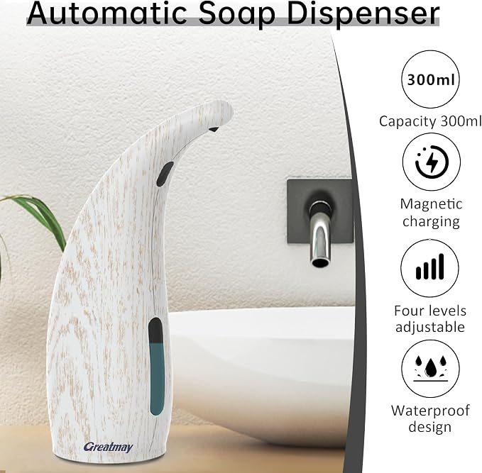 Adjustable Automatic Soap Dispenser Touchless, 4 Adjustable Levels Touchless - Image 2