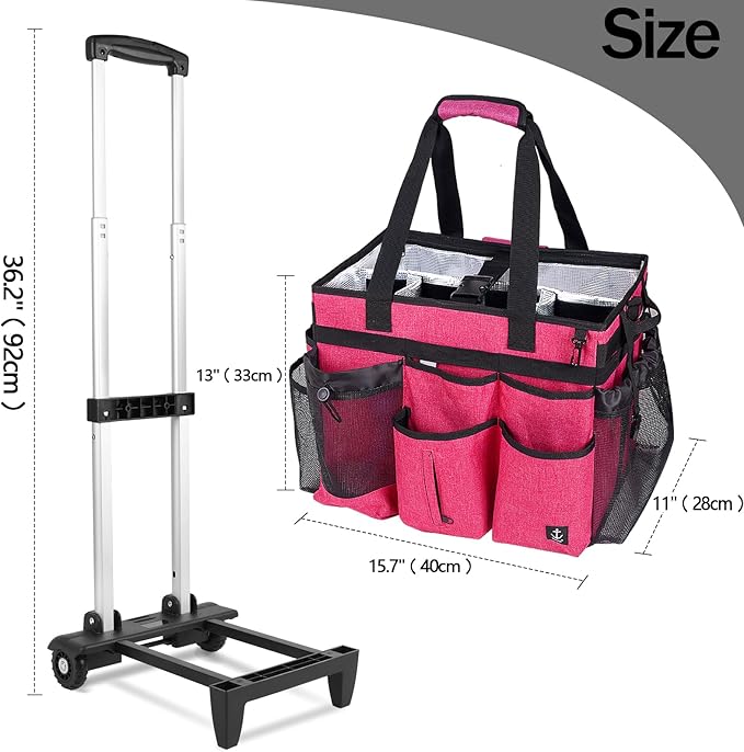 Extra Large Rolling Cleaning Caddy Bag - Image 3