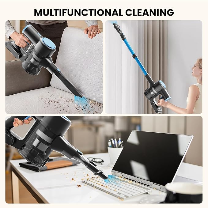 Cordless Vacuum Cleaner with 35kPa Suction Vacuum Cleaner, Lightweight Stick - Image 4