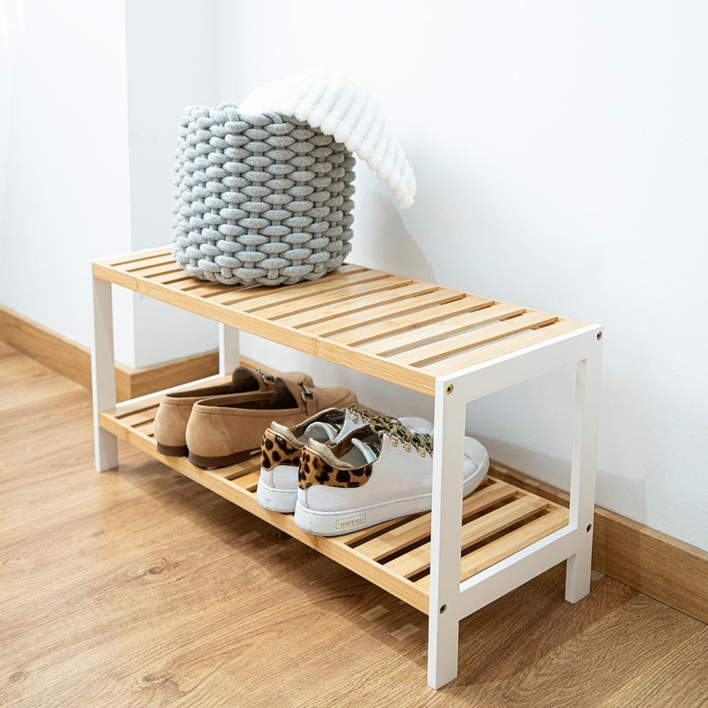 VINTHERA Moa Bamboo Shoe Rack, 69 x 24.5 x 31 cm