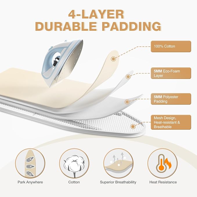 APEXCHASER Tabletop Ironing Board, Folding Legs Iron Board - Image 4