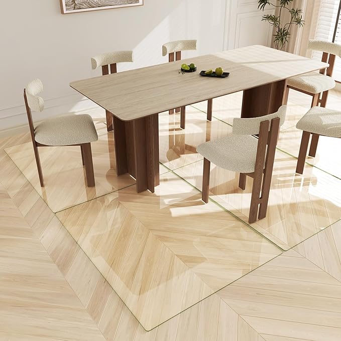 Koonmi Tempered Glass Chair Mat 40"x48" - Image 6