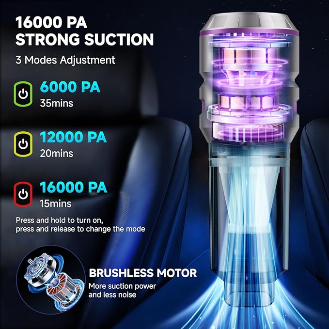 Handheld Vacuum Cordless, Car Vacuum Cleaner - Image 2