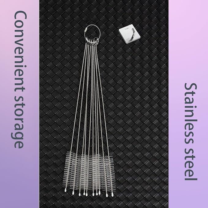 10Pack Straw Cleaner Brush- Long Stainless Steel Straw Brush - Image 5
