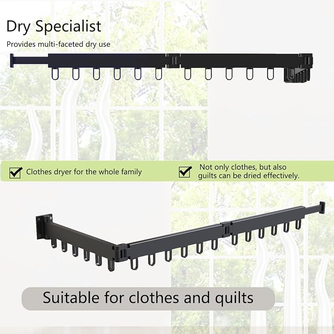 AIJALY Wall-Mounted Drying Rack - Image 3