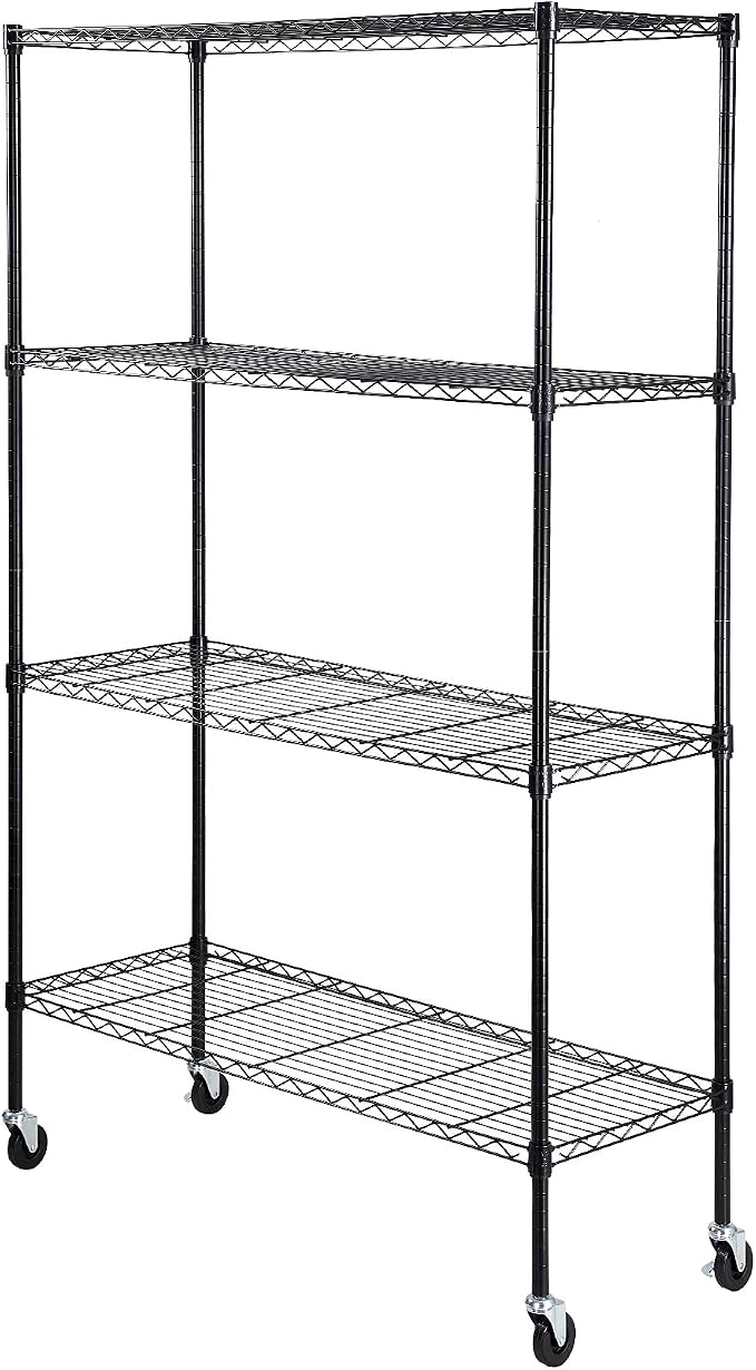 VEVOR Storage Shelving Unit, 4-Tier Adjustable Storage Shelves, Metal Shelves - Image 9