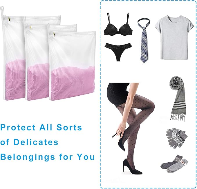GOGOODA Delicates Laundry Bags, Fine Mesh Wash Bag - Image 5