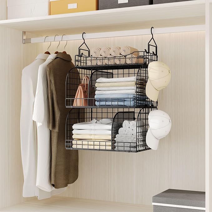 HapiRm Hanging Closet Organizer Storage