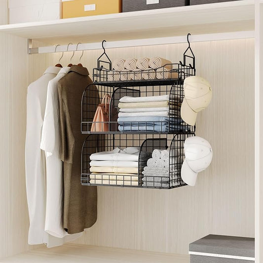 HapiRm Hanging Closet Organizer Storage - Image 2