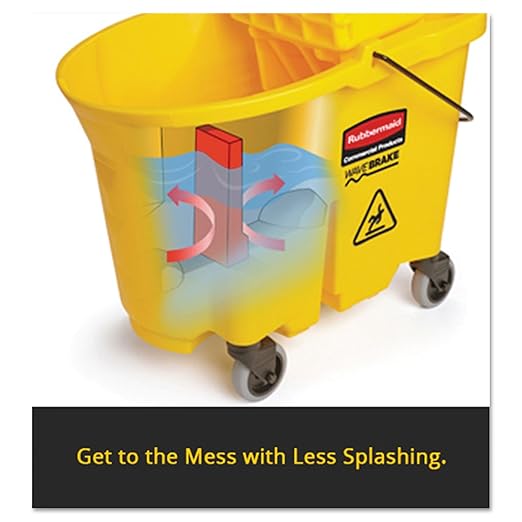 Rubbermaid Commercial Products WaveBrake 35 QT Side-Press Mop Bucket and - Image 6