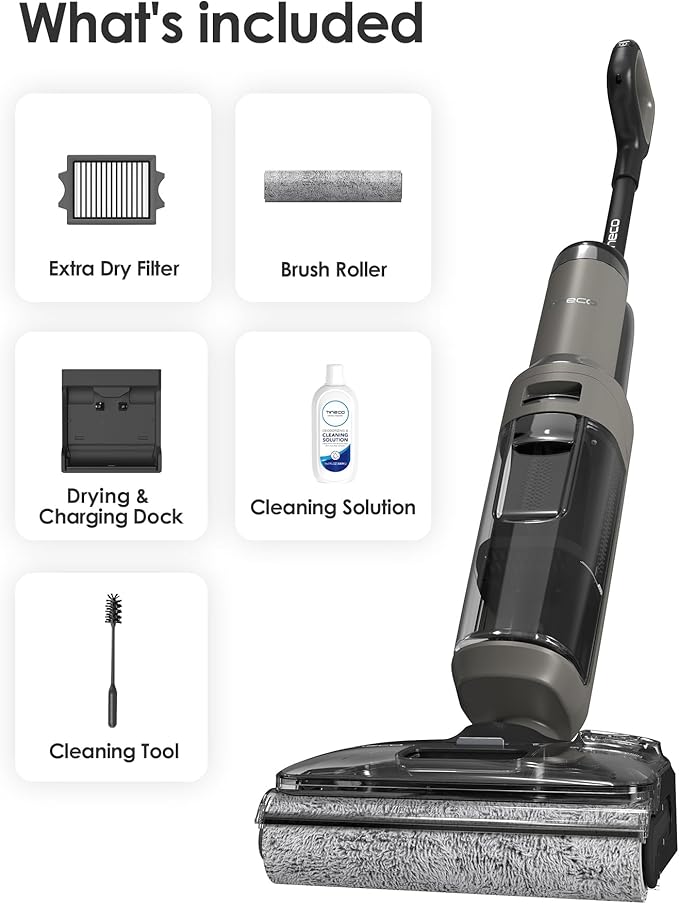 Tineco Floor ONE i6 Stretch Wet Dry Vacuum Cleaner, Vacuum & Mop All in One - Image 9