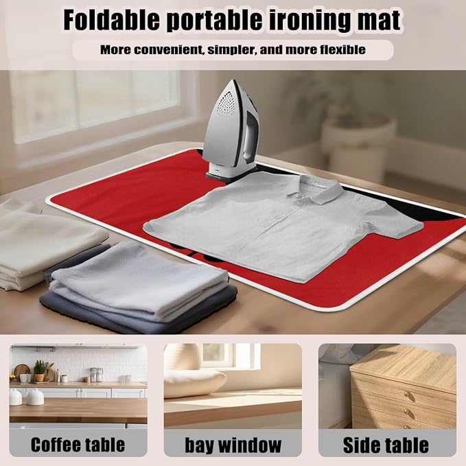 Cute Iron Mat Blanket Travel Foldable Ladybugs Ironing Pad Fabric Ironing Board - Image 6