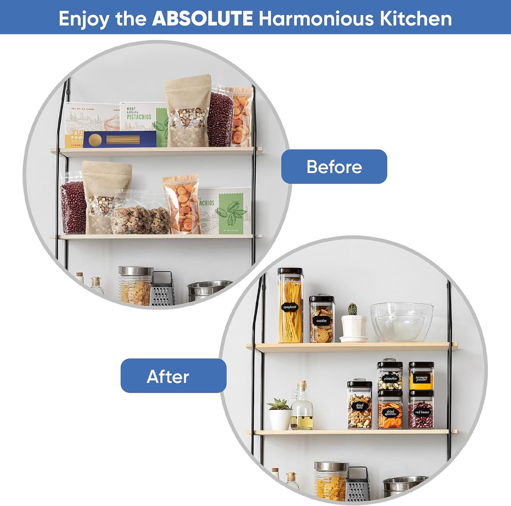 Chef's Path Airtight Food Storage Containers Set for Home Organization - ...
