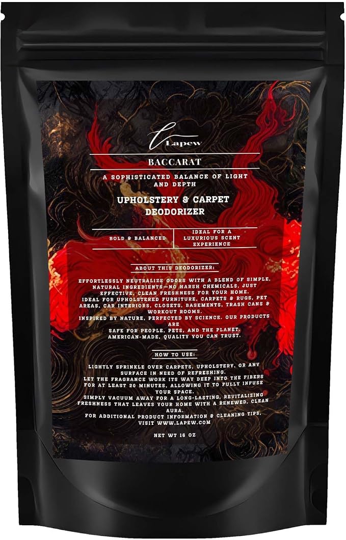 Baccarat Rouge Carpet Freshener Powder: Powerful Odor Eliminator by Lapew