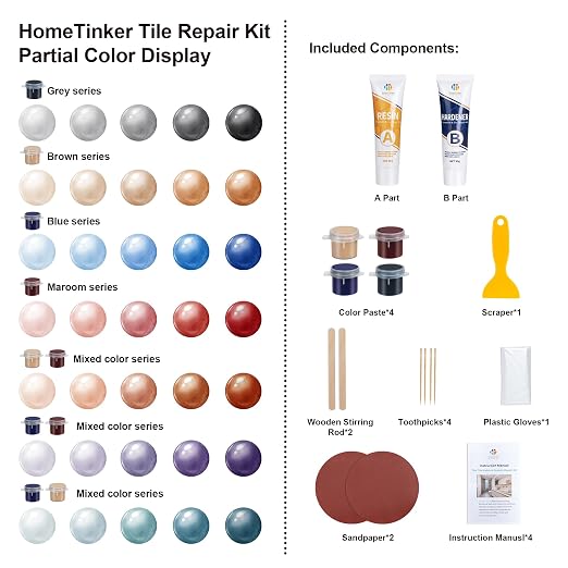 Tub Repair Kit White, Fiberglass Porcelain Repair Kit - Image 4