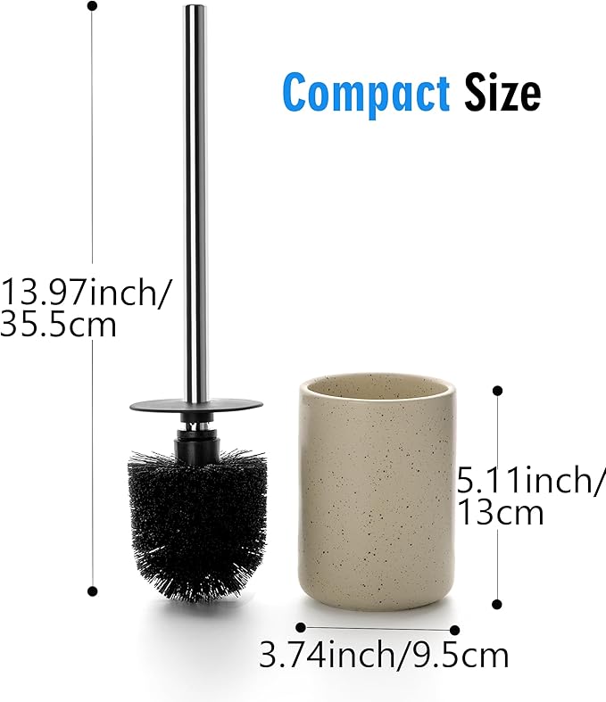 Ceramic Toilet Brush & Holder Set - Image 6