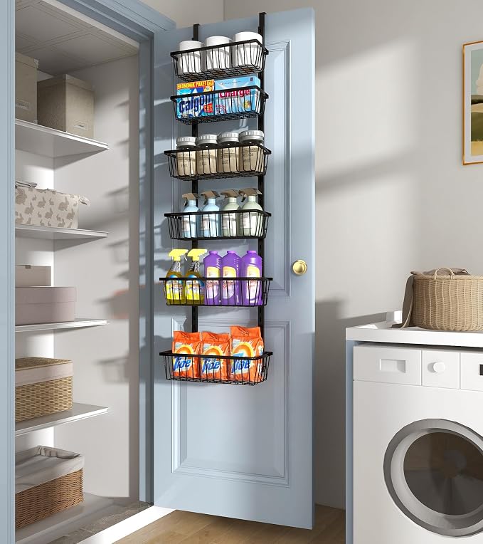 12 Inch Wide Narrow Over The Door Pantry Organizer, Pantry Organization and - Image 8