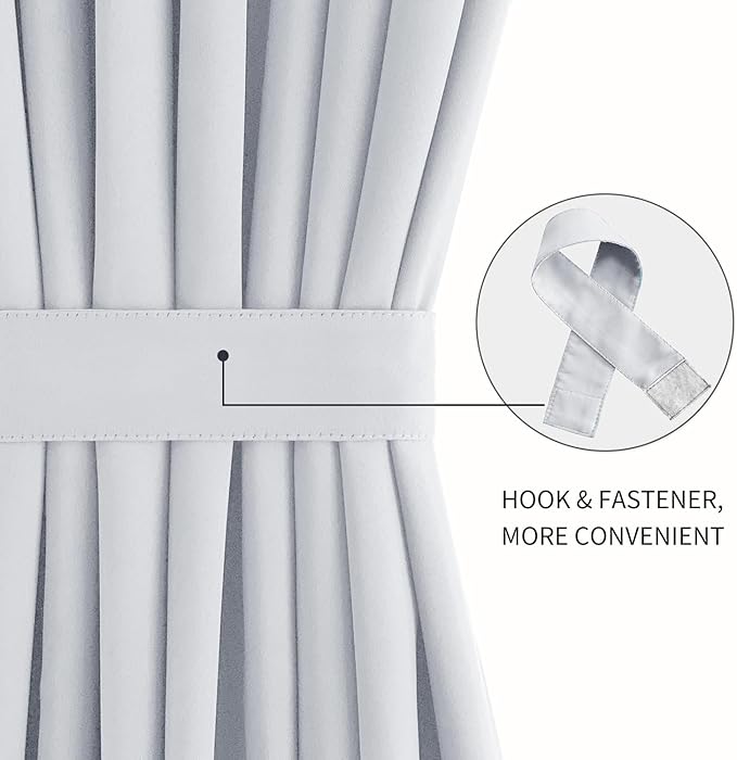 DWCN French Door Curtains – Rod Pocket Thermal Curtain - Image 2