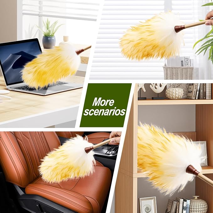 Natural Lambswool Duster 20 Inch Handheld - Image 7