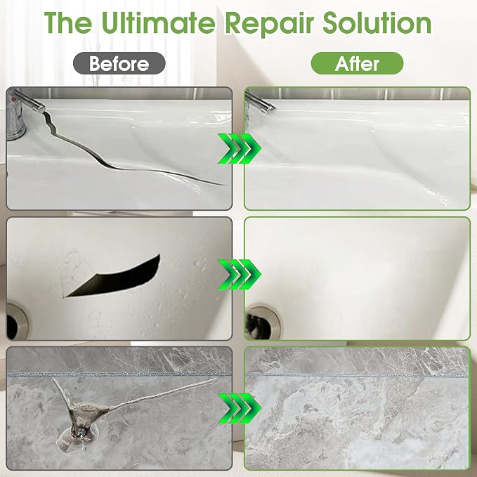 Fiberglass Tub Repair Kit, Porcelain Sink and Bathtub Repair Kit - Image 5