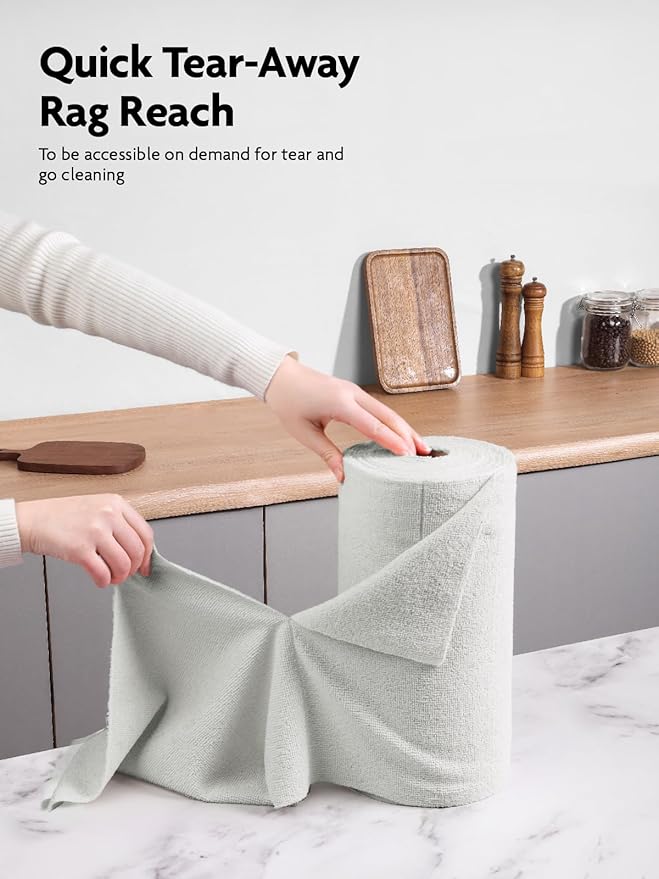 Fantasticlean Microfiber Cleaning Cloth Roll -75 Pack, Tear Away Microfiber - Image 2