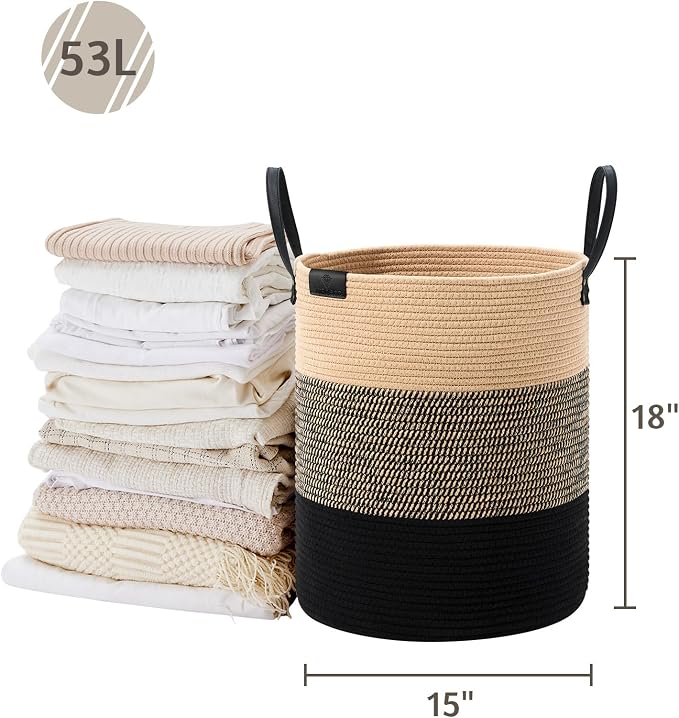 VIPOSCO Tall Laundry Basket, Large Dirty Clothes Hamper - Image 5