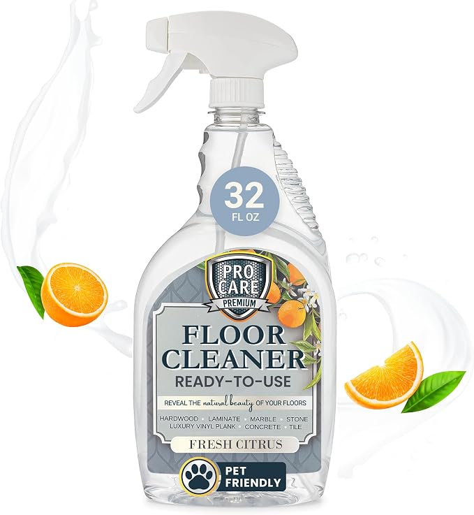 ProCare Citrus Floor Cleaner | Tile, Vinyl & Natural Wood Floor Cleaner by PROCARE